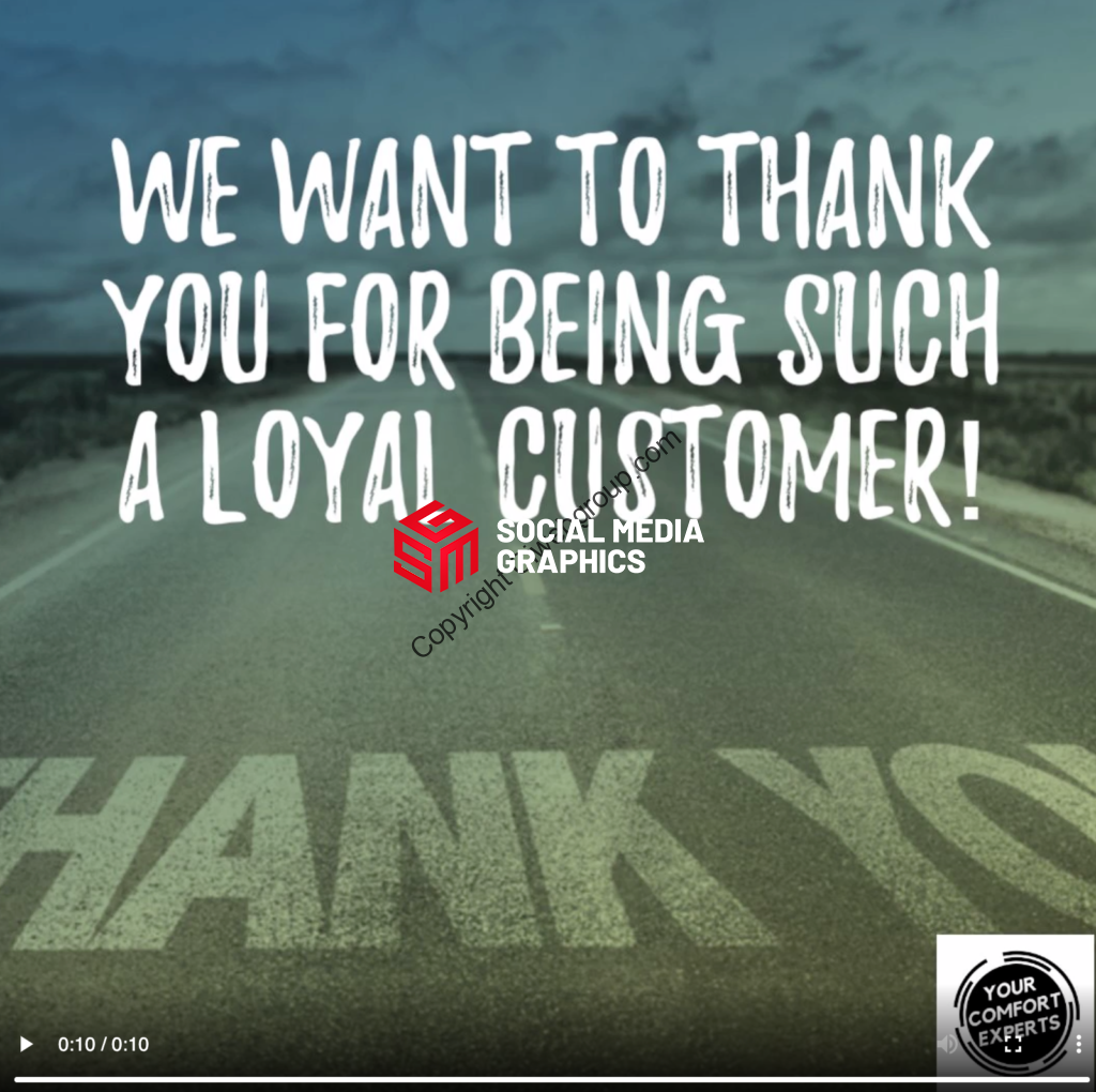 Thank you for being a loyal customer